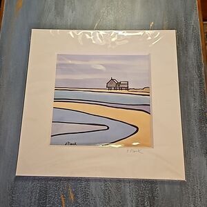 NWT Judy Plank Signed Art Print 12x12 | Beach House Coastal Decor